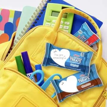 Rice Krispies Treats Mini Crispy Marshmallow Squares, Kids Snacks, Lunch Snacks, Variety Pack, 20.1oz Box (52 Bars)