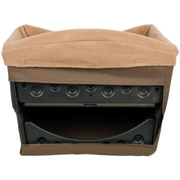 PetSafe Happy Ride Dog Safety Seat – Fits Most Cars, Trucks and SUVs – Machine Washable Fleece L...