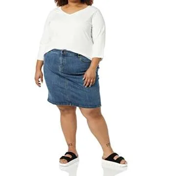 Amazon Essentials Women's Classic 5-Pocket Denim Skirt