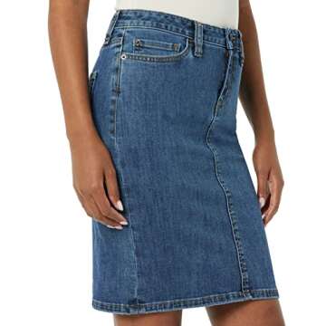 Amazon Essentials Women's Classic 5-Pocket Denim Skirt