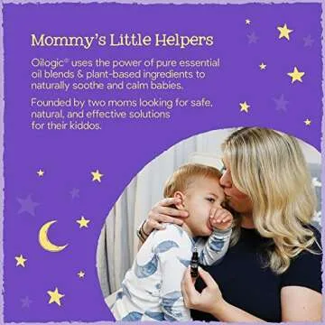 Oilogic Slumber & Sleep Baby Bath Essentials Gift Set, 5-Pack - Essential Oil Care Includes Roll-On, Calming Cream, Vapor Bath, and Two Linen Mist - Relaxing Lavender & Chamomile