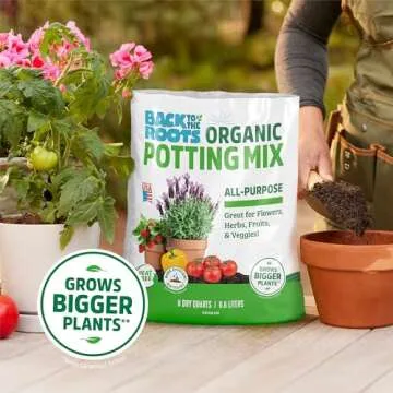 Back to the Roots Organic Potting Mix - Peat-Free and Nutrient-Rich