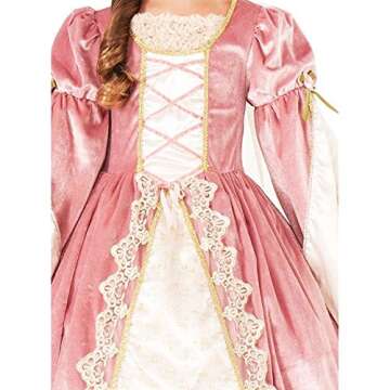 Forum Novelties Designer Collection Deluxe Victorian Rose Costume Dress, Child Medium