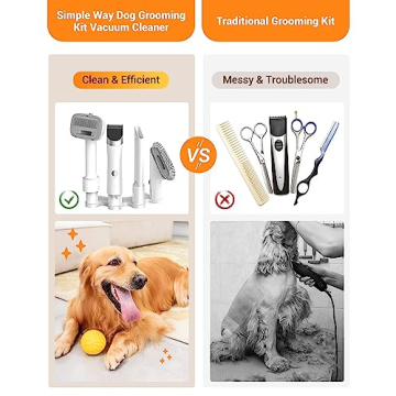 Simple Way Grooming Vacuum 6 in 1 Kit for Easy Pet Grooming