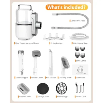 Simple Way Grooming Vacuum 6 in 1 Kit for Easy Pet Grooming