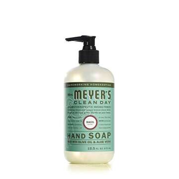 MRS. MEYER'S CLEAN DAY Liquid Hand Soap Variety Pack 12.5 OZ Each, 3 Count (Lemon Verbena + Basil + Peony)