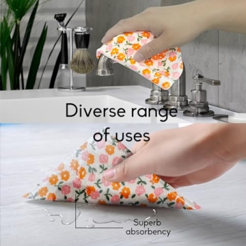 KUMEBON Reusable Paper Towels 25 Pack Eco Friendly