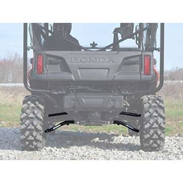 SuperATV Heavy Duty High Clearance Rear A-Arms with 1.5" Offset for Honda Pioneer 1000/1000-5 (2016+...