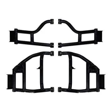 SuperATV Heavy Duty High Clearance Rear A-Arms with 1.5" Offset for Honda Pioneer 1000/1000-5 (2016+) - New UHMW Bushings Included!