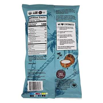Real Coconut Gluten Free Coconut Flour Tortilla Chips, Sea Salt & Vinegar, 5.5 Ounces