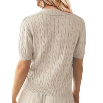 FSVABY Women’s Casual Short Sleeve Sweater Shirt