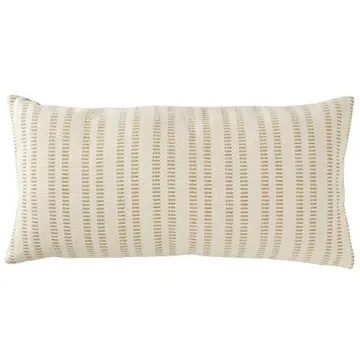 Stone & Beam Decorative Stripe Throw Pillow in Tan