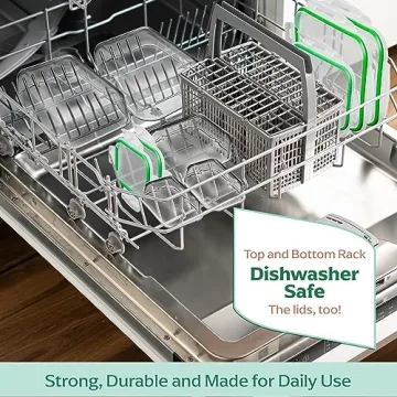Fusion Gourmet Glass Containers - Airtight & Dishwasher Safe