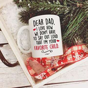 LiliWair Gifts For Dad From Daughter Son for Christmas, Dad Gifts, Father Coffee Mug for Husband fro...