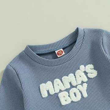 Newborn Unisex Waffle Outfit for Boys and Girls