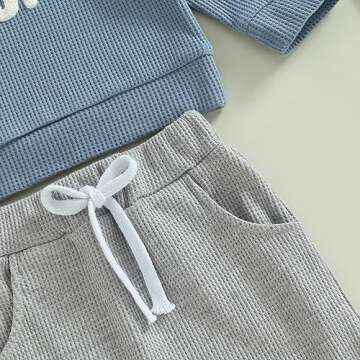Newborn Unisex Waffle Outfit for Boys and Girls