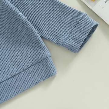 Newborn Unisex Waffle Outfit for Boys and Girls