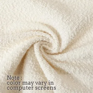 Luxurious Jeneoo Ivory Boucle Pillow Covers for Home Decor