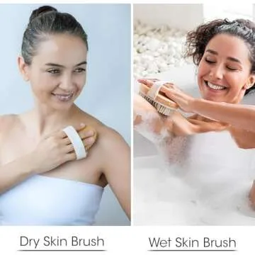 Opaz Dry Body Brush Set for Smooth Skin and Cellulite