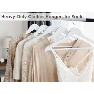 Durable Wooden Coat Hangers Set of 30 - Upgrade Your Closet