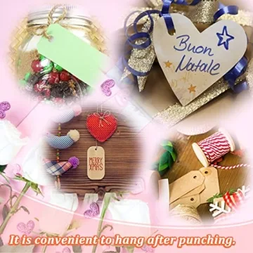 Handheld Craft Punch Set - Versatile Tag Punchers for DIY