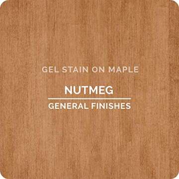 General Finishes Oil Base Gel Stain - 1 Quart Nutmeg - Perfect Finish for Wood