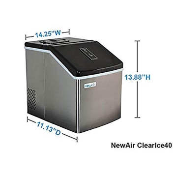 Newair Compact Silver Ice Maker - Quick & Portable