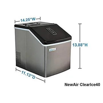 Newair Compact Silver Ice Maker - Quick & Portable
