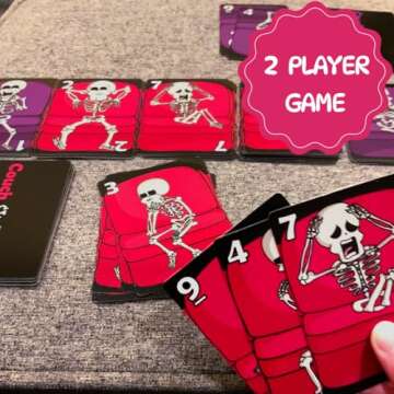 Couch Skeletons Card Game - Quick and Easy 2 Player Game by The Dusty Top Hat
