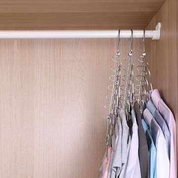 GEFTOL Metal Space Saving Hangers - Organize Your Closet Effortlessly