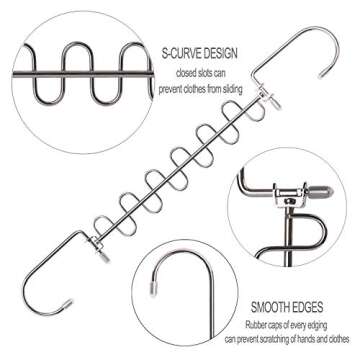 GEFTOL Metal Space Saving Hangers 20 Pack for Organizing