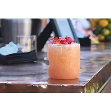 govino Dishwasher Safe Flexible Shatterproof Recyclable Whiskey Glasses 14-oz, Set of 4.