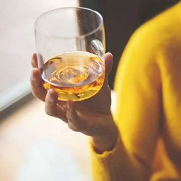 govino Dishwasher Safe Flexible Shatterproof Recyclable Whiskey Glasses 14-oz, Set of 4.