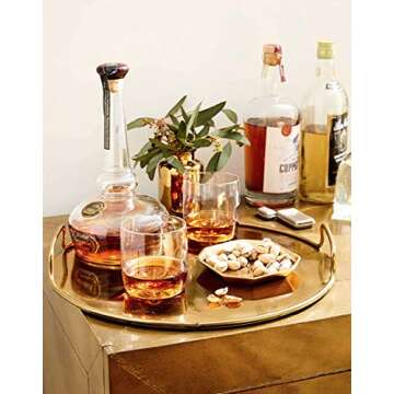 govino Dishwasher Safe Flexible Shatterproof Recyclable Whiskey Glasses 14-oz, Set of 4.