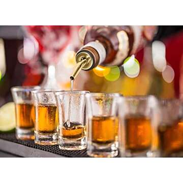 WAFJAMF Liquor Pour Spouts Set - 6 Pcs Premium Pourers