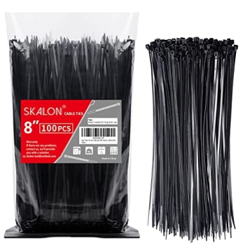 Skalon's Durable 8 Inch Zip Ties - 100 Pack