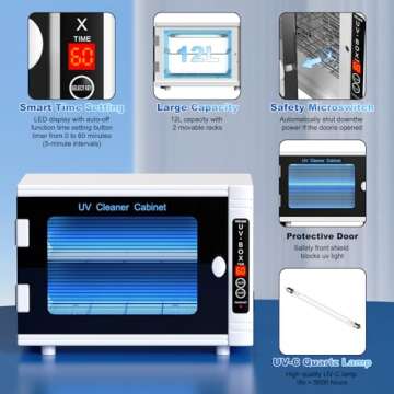 High Capacity UV Cleaning Cabinet for Nail Tools