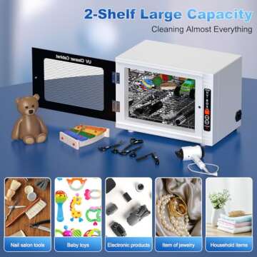 High Capacity UV Cleaning Cabinet for Nail Tools