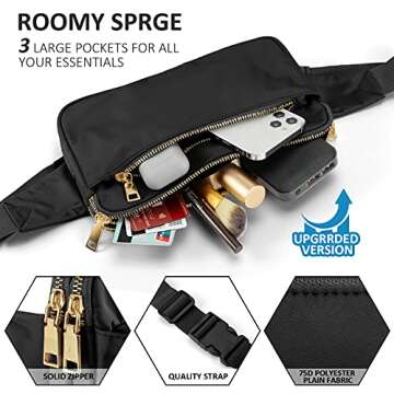 CXWMZY Fanny Pack for Outdoor Activities, Travel, and More