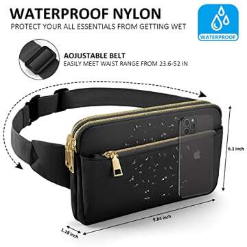 CXWMZY Fanny Pack for Outdoor Activities, Travel, and More