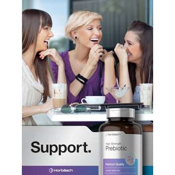 Horbäach Prebiotic Capsules for Gut Health | Non-GMO & Gluten-Free