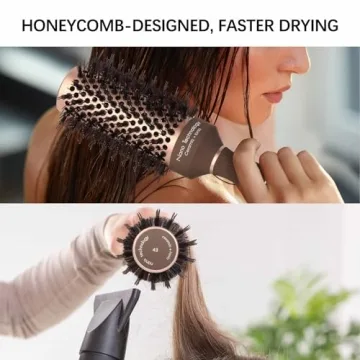 FIXBODY Round Hair Brush for Effortless Blow Drying and Styling