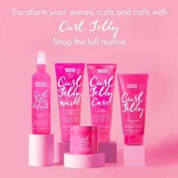 Umberto Giannini Curl Jelly Refresh - 5 fl Oz Vegan & Cruelty Free Refreshing Spray for Zero Frizz, Defined Curls - Moisturising for Curly, Wavy Hair Styling