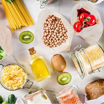 Tatuo 50 Pcs 6 x 8 Inches Muslin Bags Cotton Drawstring Bags Canvas Linen Bag Sachet Bag Reusable Empty Gift Pouch for Party Home Supplies