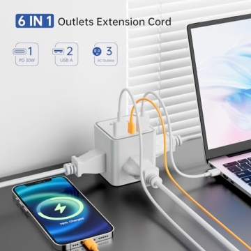 AnnTane 30W Fast Charging USB C Power Strip for Everyone