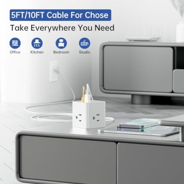 AnnTane 30W Fast Charging USB C Power Strip for Everyone