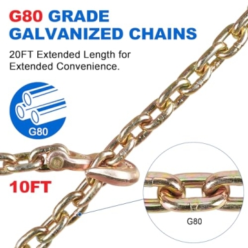 Heavy-Duty Chain Binder for Secure Hauling 5400 lbs Capacity