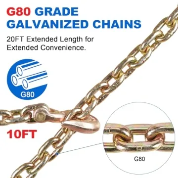 Heavy-Duty Chain Binder for Secure Hauling 5400 lbs Capacity
