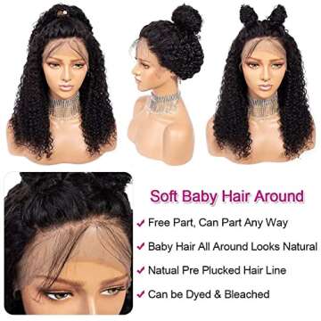 SUNTU Afro Kinky Curly Lace Front Wig for Natural Style