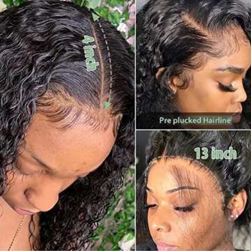 SUNTU Afro Kinky Curly Lace Front Wig for Natural Style